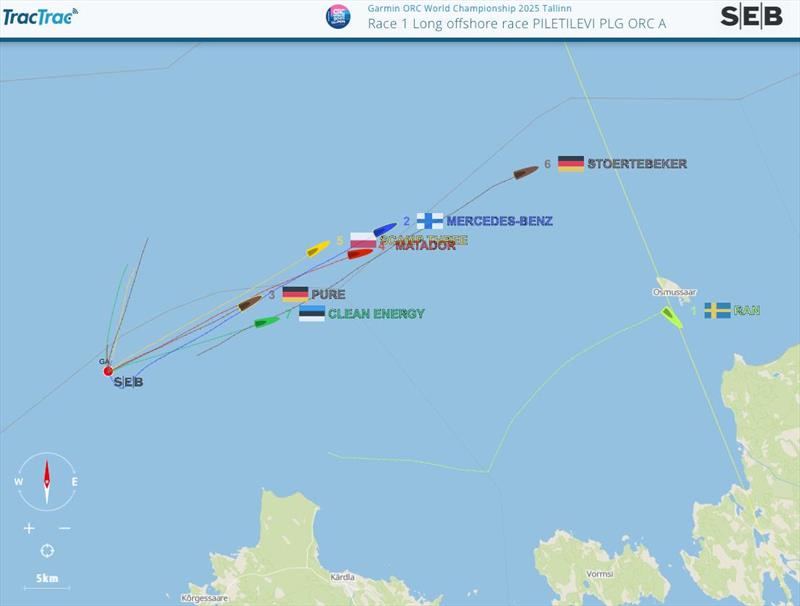 Long offshore race tracker - 2025 Garmin ORC World Championship - photo © TracTrac