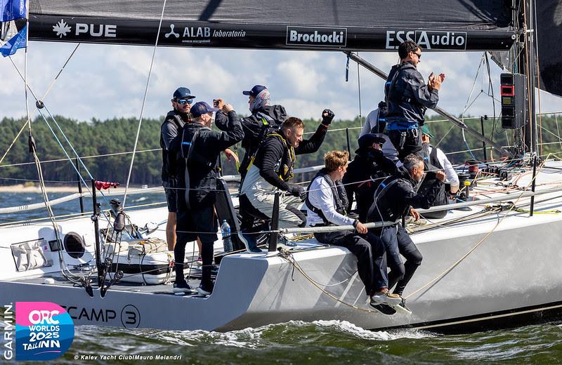 Scamp 3 celebrating the win in the Long offshore race - 2025 Garmin ORC World Championship - photo © Mauro Melandri / Kalev Yacht Club