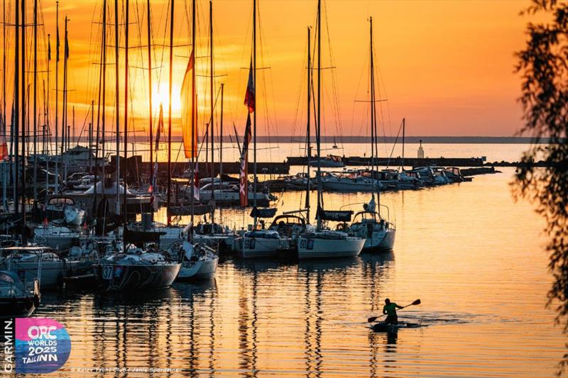 Sunset at Kalev Yacht Club, Tallinn - 2025 Garmin ORC World Championship - photo © Janis Spurdzins / Kalev Yacht Club