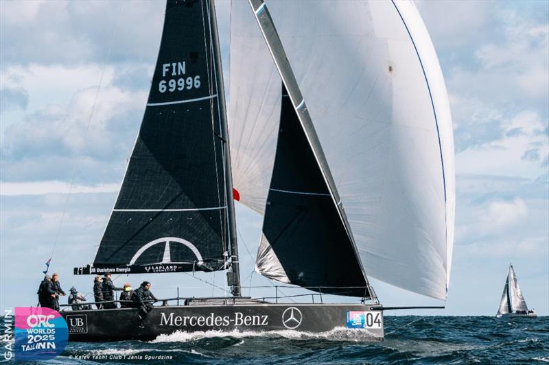 Silver medallists MERCEDES BENZ also showing tremendous offwind speed today - 2025 Garmin ORC World Championship - photo © Janis Spurdzins / Kalev Yacht Club