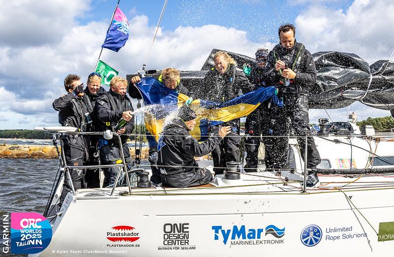 GARMIN TEAM PRO4U celebrating their Class C victory - 2025 Garmin ORC World Championship - photo © Mauro Melandri / Kalev Yacht Club