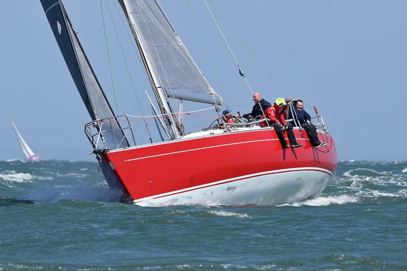 Oyster 48 Scarlet Oyster - 2024 Salcombe Gin Morgan Cup Race - IRC 2H Nationals Race 2 photo copyright Rick Tomlinson / RORC taken at Royal Ocean Racing Club and featuring the Oyster class