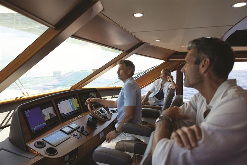 Palm Beach 85 - Helm - photo © Palm Beach Motor Yachts