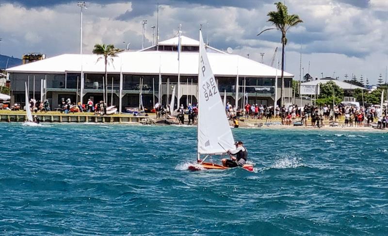 Peter Burling sailing his old P class with the Tauranga Y & PB Club - 2024 Centenary Trophy day, January 6, 2024, Tauranga - photo © Gary Smith