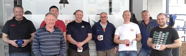 Phantom Northern Championship winners at Leigh & Lowton (l to r) Ed Thomas, Ian Smith, Alex Morrison, Ian Sullivan, Matt House, Dave Morris, Mark Dingsdale, Matt Harris - photo © Ollie Shaw