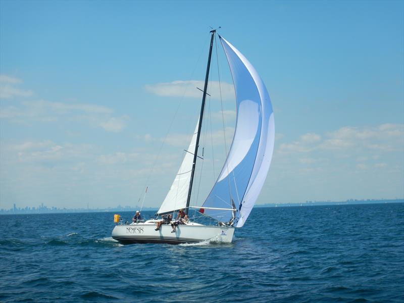 Full sails equate to happy sailors and good VMG at the Lake Ontario 300 Challenge photo copyright Laske Ontario 300 Challenge taken at Port Credit Yacht Club and featuring the PHRF class