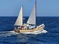 Jane Kerr seting off across the Great Australian Bight in 2021 for the second lap of Oz © The Wooden Boatshop