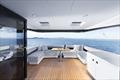 Massive bridge deck has a selection of seating and console options - Maritimo M600 Black Edition