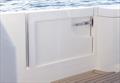 Inward swinging gunwale doors - Maritimo M600 Black Edition