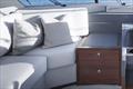 Crusing lounge on the bridge now has a coffee table with storage - Maritimo M600 Black Edition