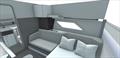 New Formula 360 Crossover Bowrider - Cabin lounge