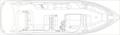 Formula 360 Crossover Bowrider - Cockpit plan outline