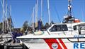 Marine Rescue Bermagui volunteers prepare for a training exercise on board Bermagui 30