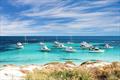 Scecnic view over the shore of Rottnest island in Australia