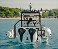 ADV9 highlights the reverse chines on the outboard pod