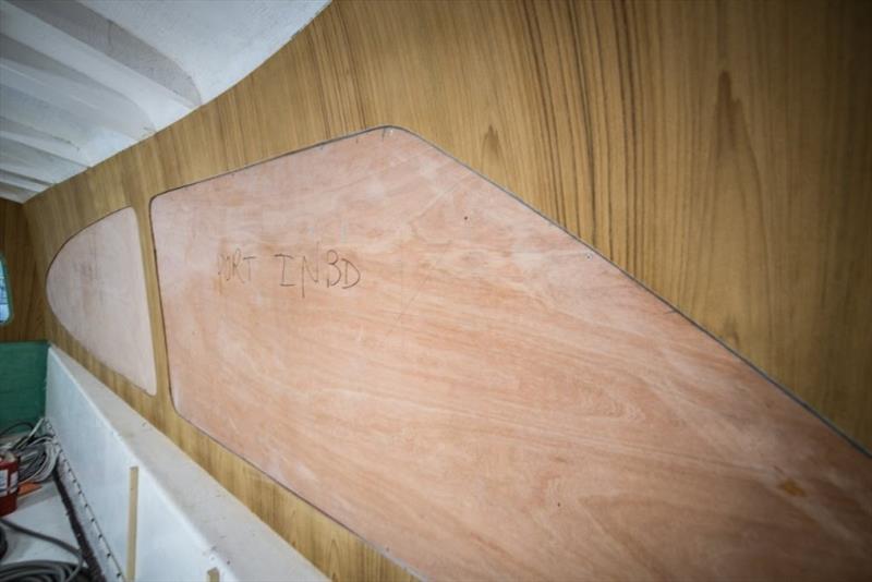 Salon veneers: unfinished - photo © Bayliss Boatworks