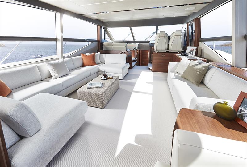 Princess 70 Saloon Seating Area photo copyright Princess Yachts taken at  and featuring the Power boat class
