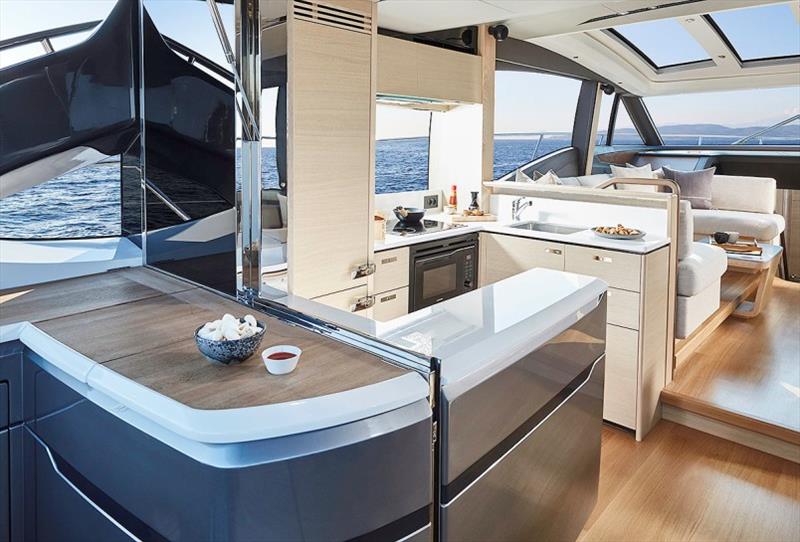 Princess V60 Galley photo copyright Princess Yachts taken at  and featuring the Power boat class