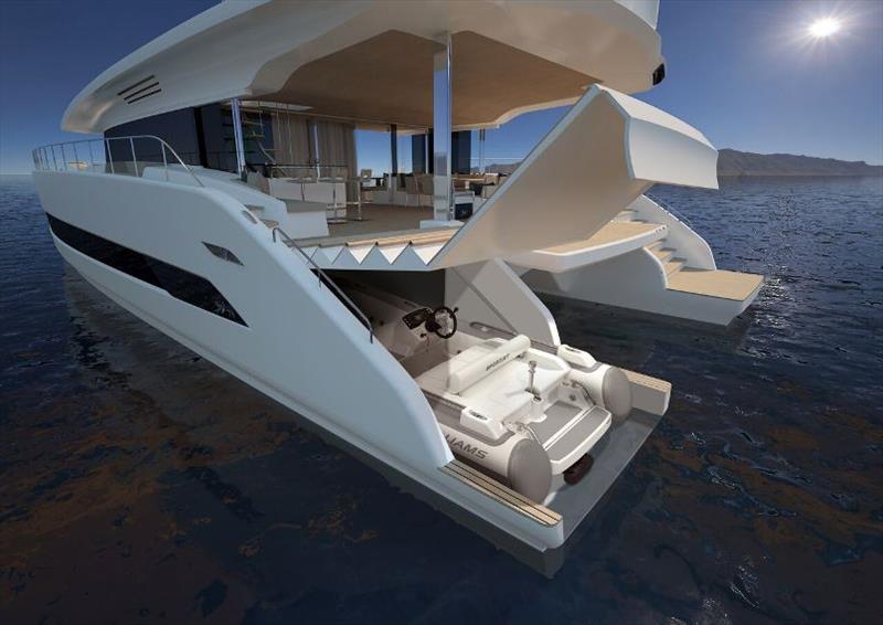 Silent 79 render - Tender Garage photo copyright Silent Yachts taken at  and featuring the Power boat class