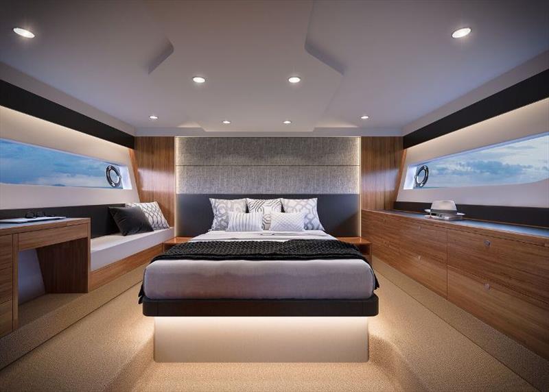 Maritimo X50 Master Cabin photo copyright Maritimo taken at  and featuring the Power boat class