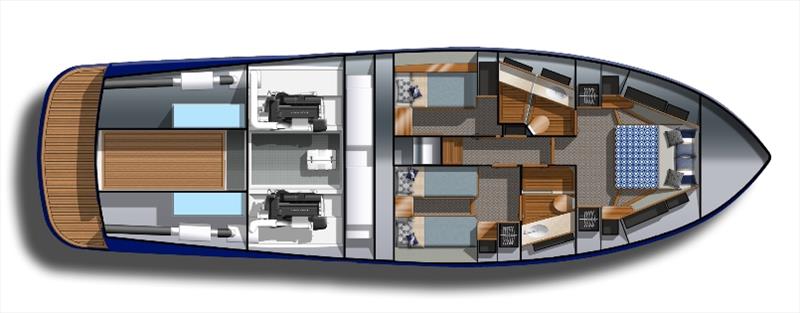 GB54 Upper Galley - Lounges - photo © Grand Banks Yachts