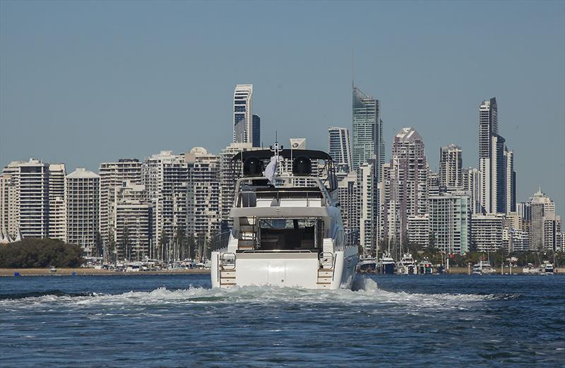 Heading back into the Gold Coast on the Longreef 60 SX photo copyright John Curnow taken at  and featuring the Power boat class