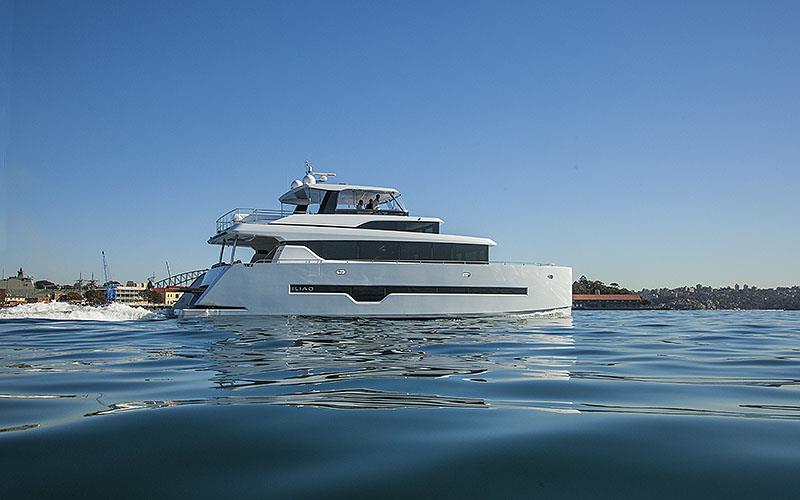 The ILIAD 70 is a smooth as the seas you see here. - photo © John Curnow