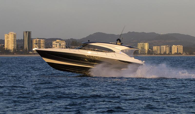 GIDDY UP! Riviera 5400 Sport Yacht can march onto 35 knots - Riviera trip Gold Coast to Sydney - photo © John Curnow