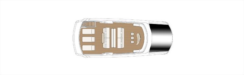 Above view - Azimut Grande Trideck - photo © Azimut Yachts