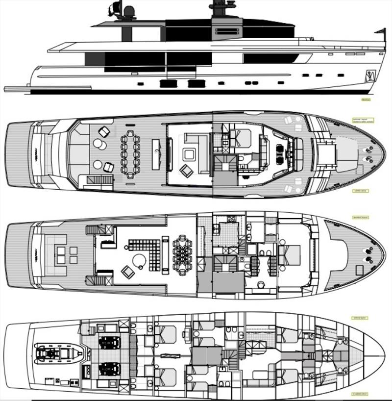 Arcadia A115 layout - photo © Arcadia Yachts