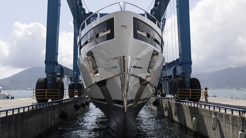 Baglietto launches Hull 10232 - photo © Baglietto