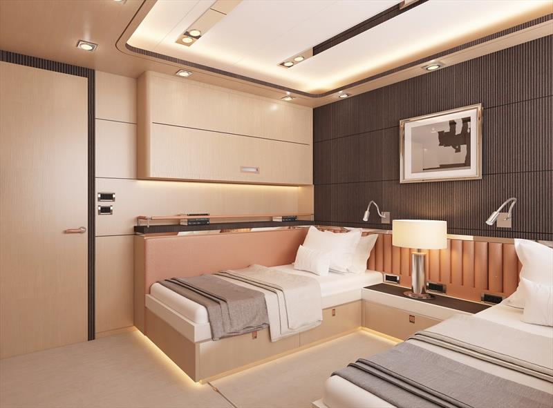 Bering 145 guest room - photo © Bering Yachts