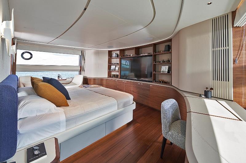Princess X95 master stateroom photo copyright Princess Yachts taken at  and featuring the Power boat class