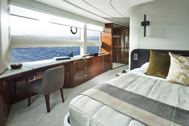 X95 slot 2 interior master stateroom - dressing area photo copyright Princess Yachts taken at  and featuring the Power boat class