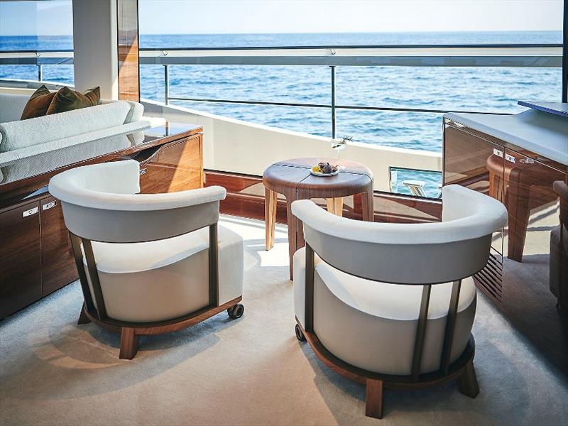 X95 slot 2 interior saloon detail photo copyright Princess Yachts taken at  and featuring the Power boat class