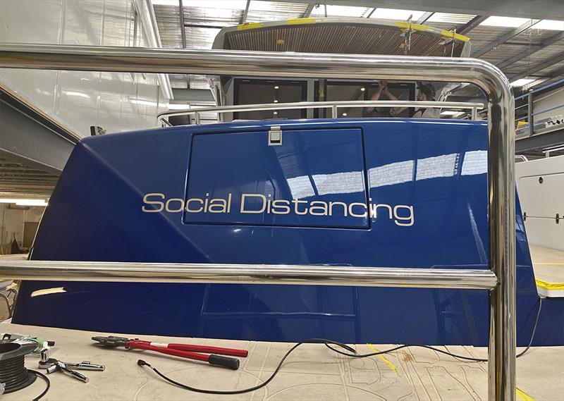 How apt, and how 2020 - Social Distancing - the new Cape50 - photo © Composites Constructions