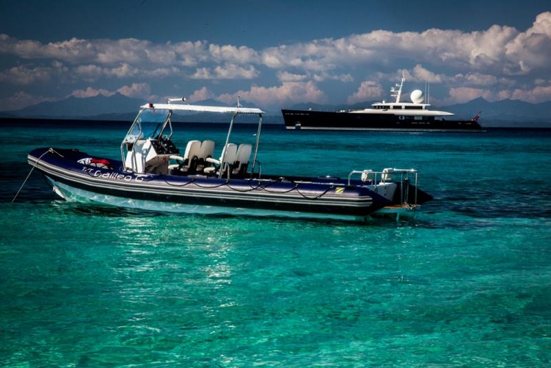 Galileo G and Tender - stream photo copyright Vitruvius Yachts taken at  and featuring the Power boat class