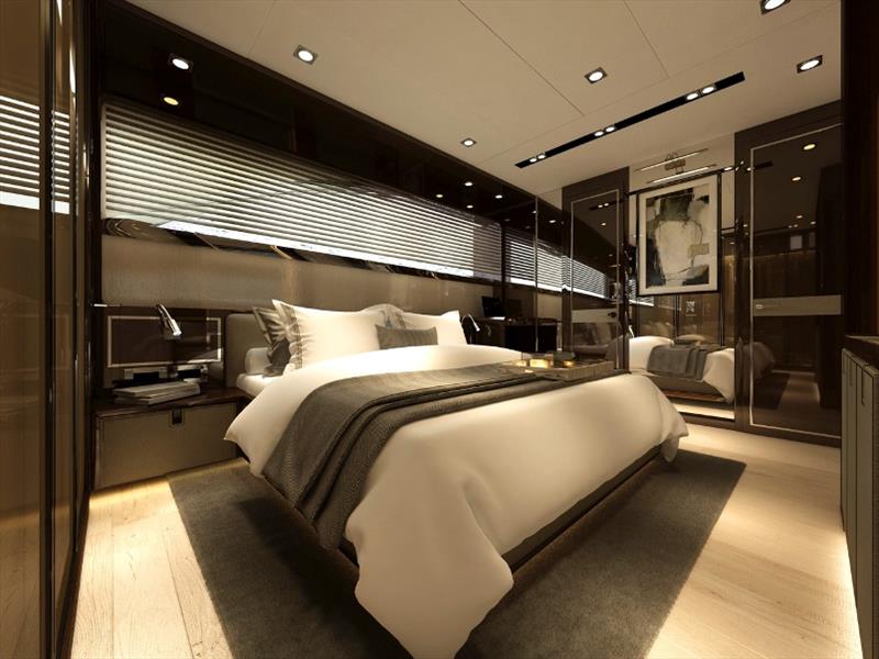 33-metre B107 superyacht - Guest room photo copyright Bering Yachts taken at  and featuring the Power boat class