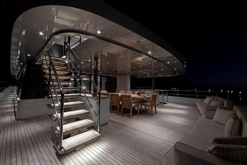 Codecasa M.Y. Framura - aft bridge deck photo copyright Codecasa Yachts taken at  and featuring the Power boat class