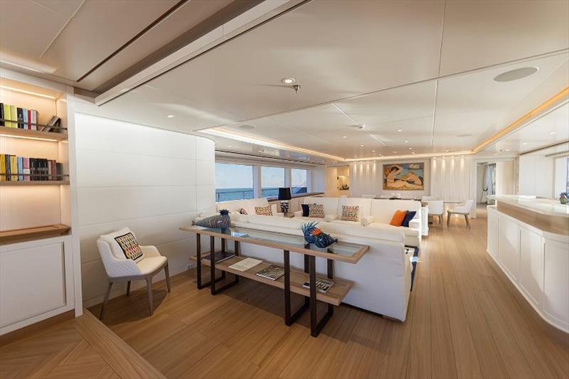 Codecasa M.Y. Framura - Main saloon photo copyright Codecasa Yachts taken at  and featuring the Power boat class