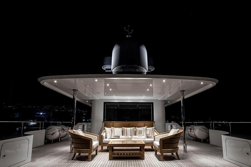 Codecasa M.Y. Framura - Sundeck - Conversation area photo copyright Codecasa Yachts taken at  and featuring the Power boat class