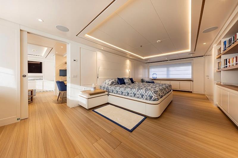 Codecasa M.Y. Framura - Owner's suite photo copyright Codecasa Yachts taken at  and featuring the Power boat class