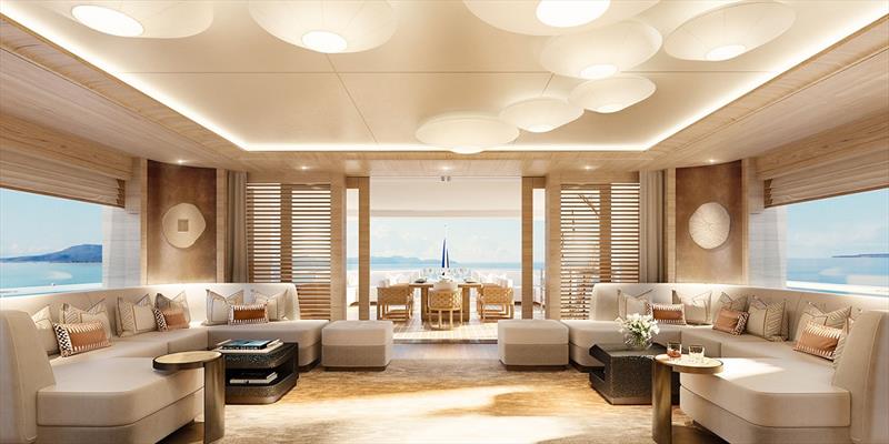 Amels 60 by Damen Yachting - Bridge Deck lounge - photo © Amels/Damen Yachting