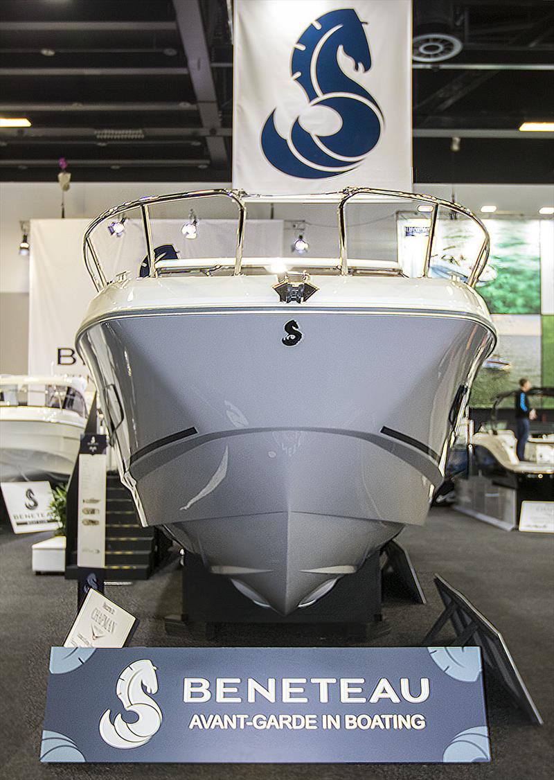 Bow on with the Beneteau Flyer 10, which is the same hull as used for the Gran Turismo 32 - photo © John Curnow