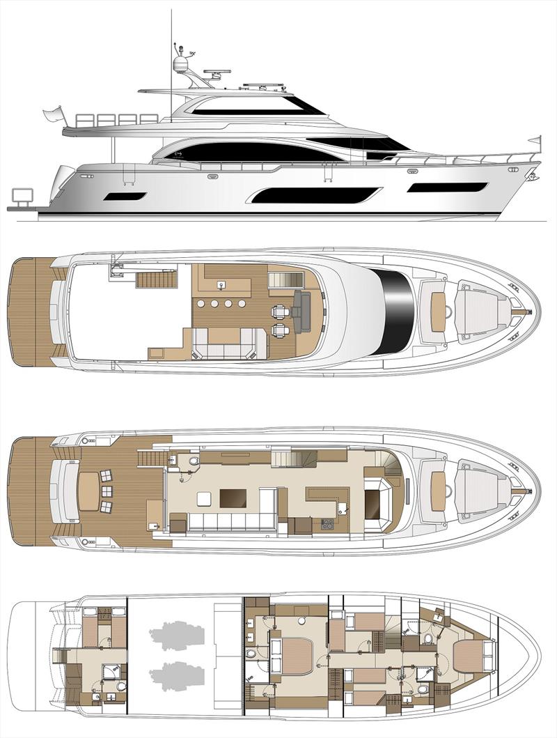 Horizon E81 photo copyright Horizon Yachts taken at  and featuring the Power boat class