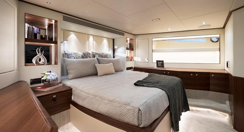 Horizon tri-deck FD92 VIP stateroom photo copyright Horizon Yachts taken at  and featuring the Power boat class