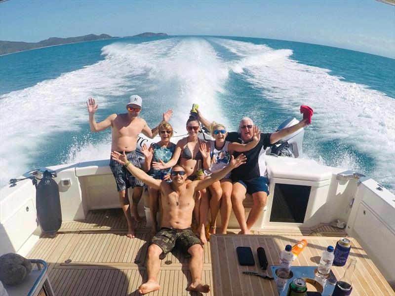 Boating enjoyment with Riviera is a family affair for the Haddrells who have cruised as far north as Port Douglas and completed two trips to Tasmania photo copyright Riviera Australia taken at  and featuring the Power boat class