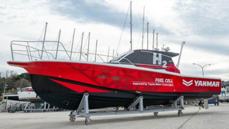 Demonstration test boat with maritime fuel cell system - photo © Yanmar