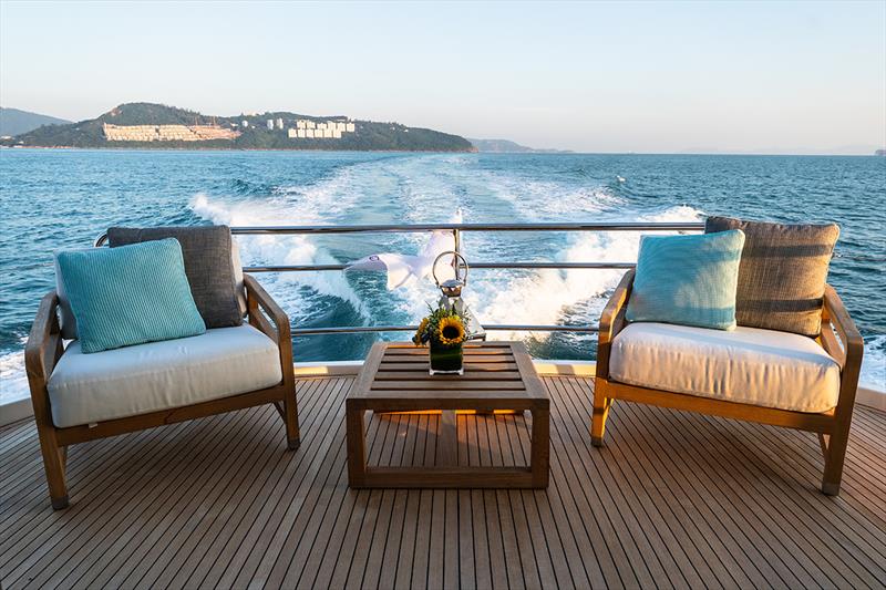 MCY 70 Skylounge photo copyright Asia Yachting taken at  and featuring the Power boat class
