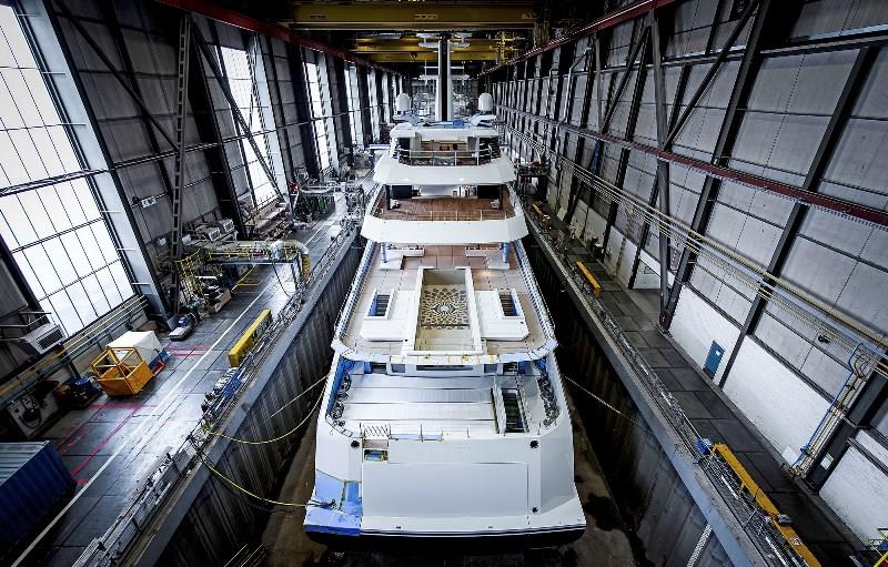 Amels 78-metre Full Custom Afloat - photo © Amels/Damen Yachting